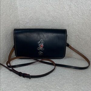 Coach x Disney Limited Edition Mickey Penny Leather Crossbody Bag F59374 EUC